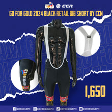 Load image into Gallery viewer, Go For Gold 2024- Black Retail Bib Short by CCN