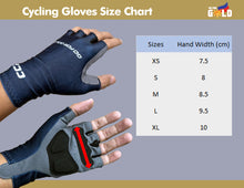 Load image into Gallery viewer, Go for Gold 2024 Blue Cycling Gloves by CCN