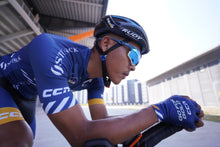 Load image into Gallery viewer, Go for Gold 2023 Blue Cycling Gloves by CCN