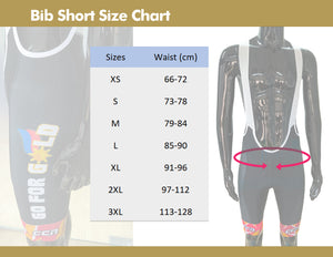 Go For Gold 2024- Black Retail Bib Short by CCN