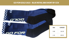 Load image into Gallery viewer, Go for Gold 2023 BLUE Socks by CCN